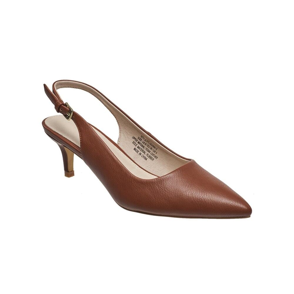 French Connection Women's Adjustable Kitten Heels, Brown Size 11M